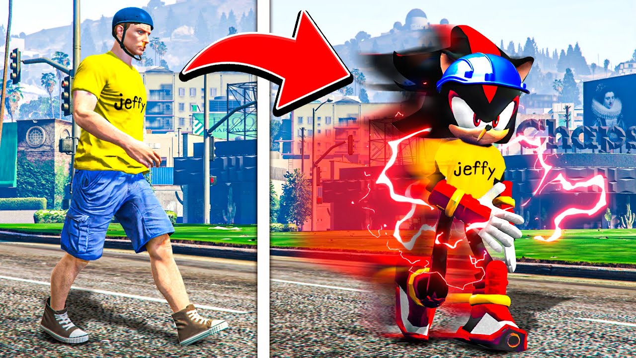 Джеффи становится ТЕНЬЮ в GTA 5!