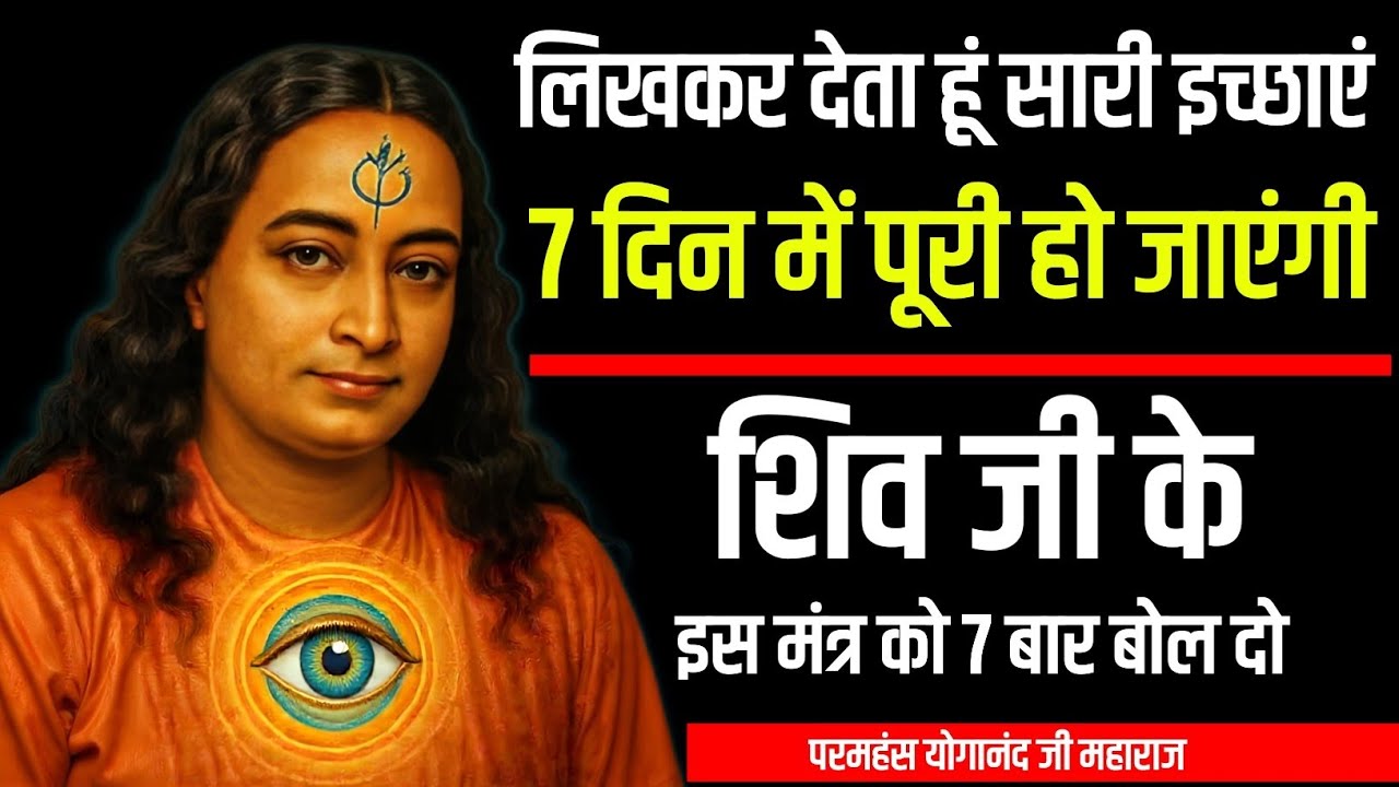 🕉️ लिखकर देता हूं भगवान शिव के इस मंत्र को 7 दिन 7 बार जप लो, हर इच्छा पूरी हो जाएगी | Paramhansa 