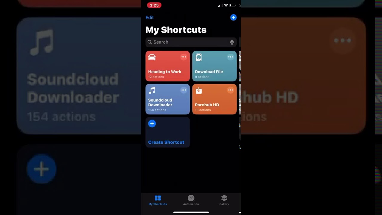 Using Short cuts to create note ADD TO HOME SCREEN