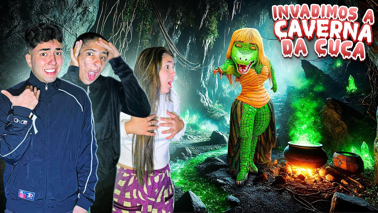 INVADIMOS A CAVERNA DA CUCA *ela apareceu e perseguiu a gente
