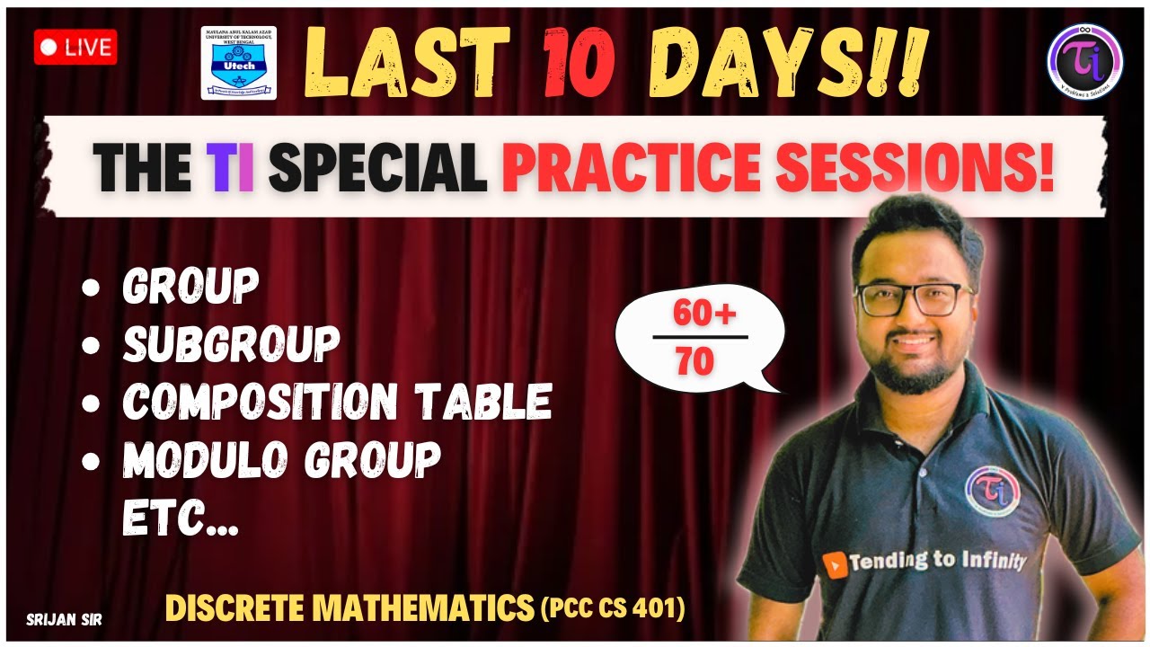 01 | Practice Session | Groups | Subgroup | Modulo Group | MAKAUT | Discrete Mathematics