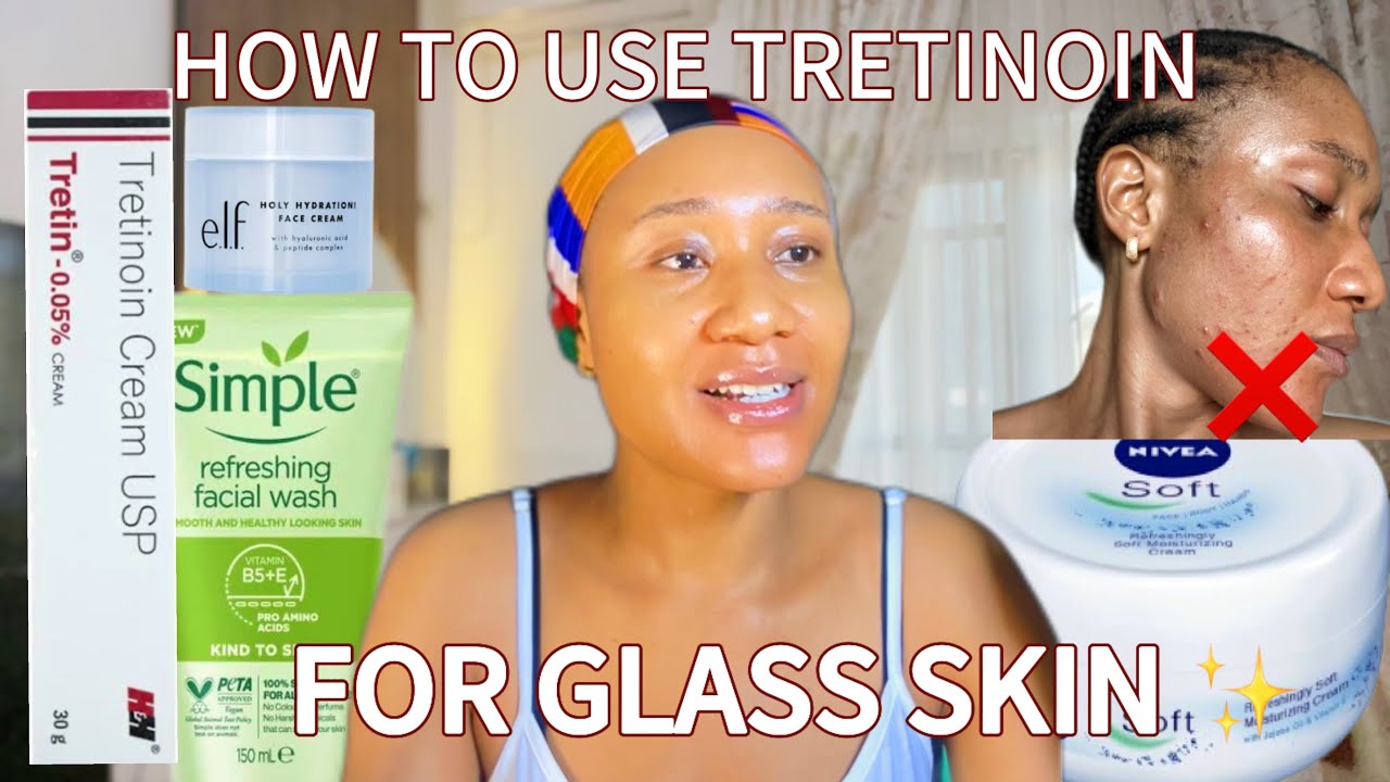 How to use Tretinoin for a clear glass skin✨how to apply tretinoin,tretinoin dos and donts#tretinoin