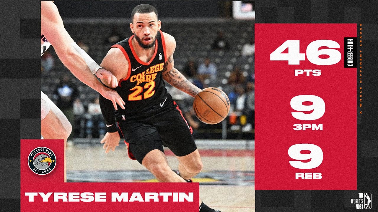 Tyrese Martin Drops a CAREER-HIGH 46 PTS in Thrilling Skyhawks OT Win!