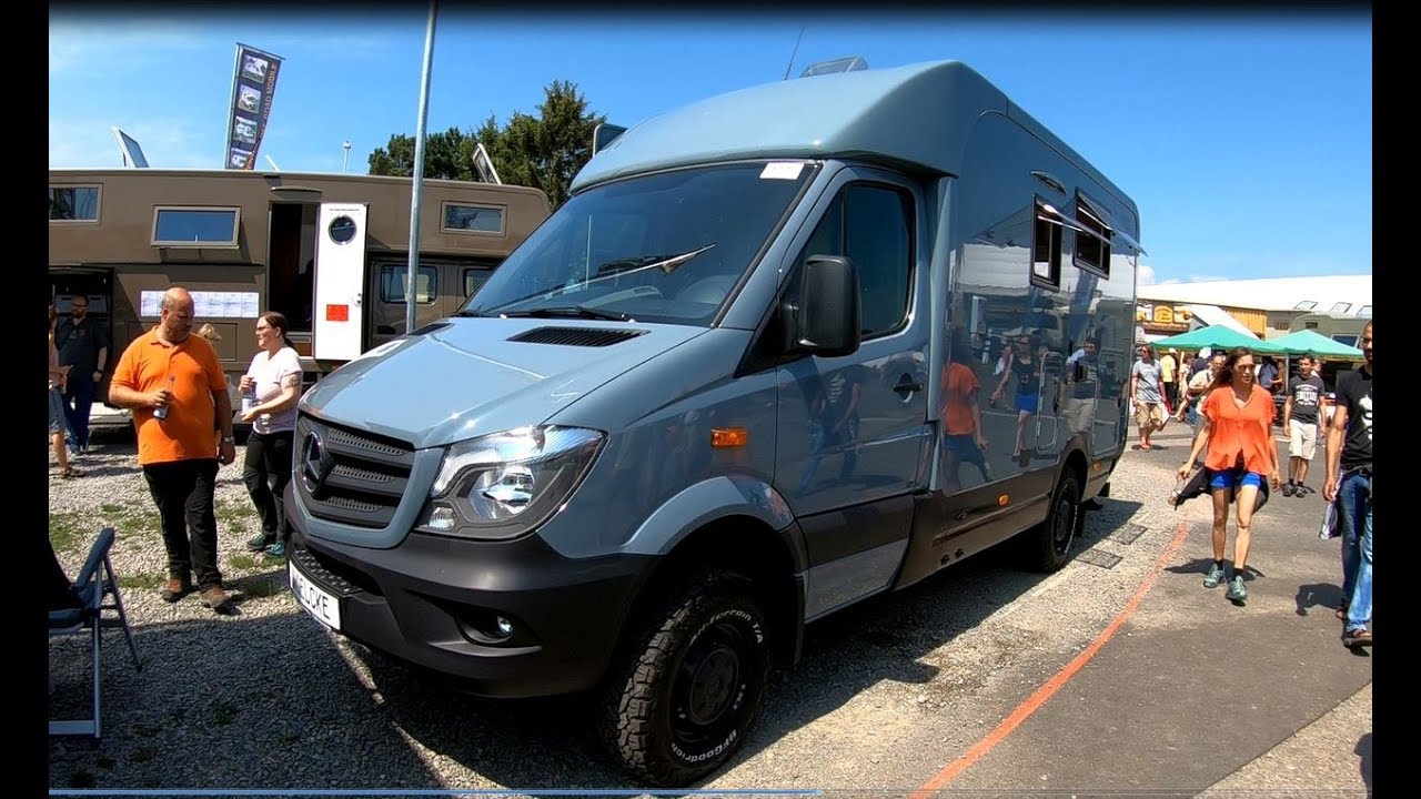Woelcke Autark Runner R9 Mercedes Sprinter 4x4 RV Offroad Camper Van walkaround + interior V1317