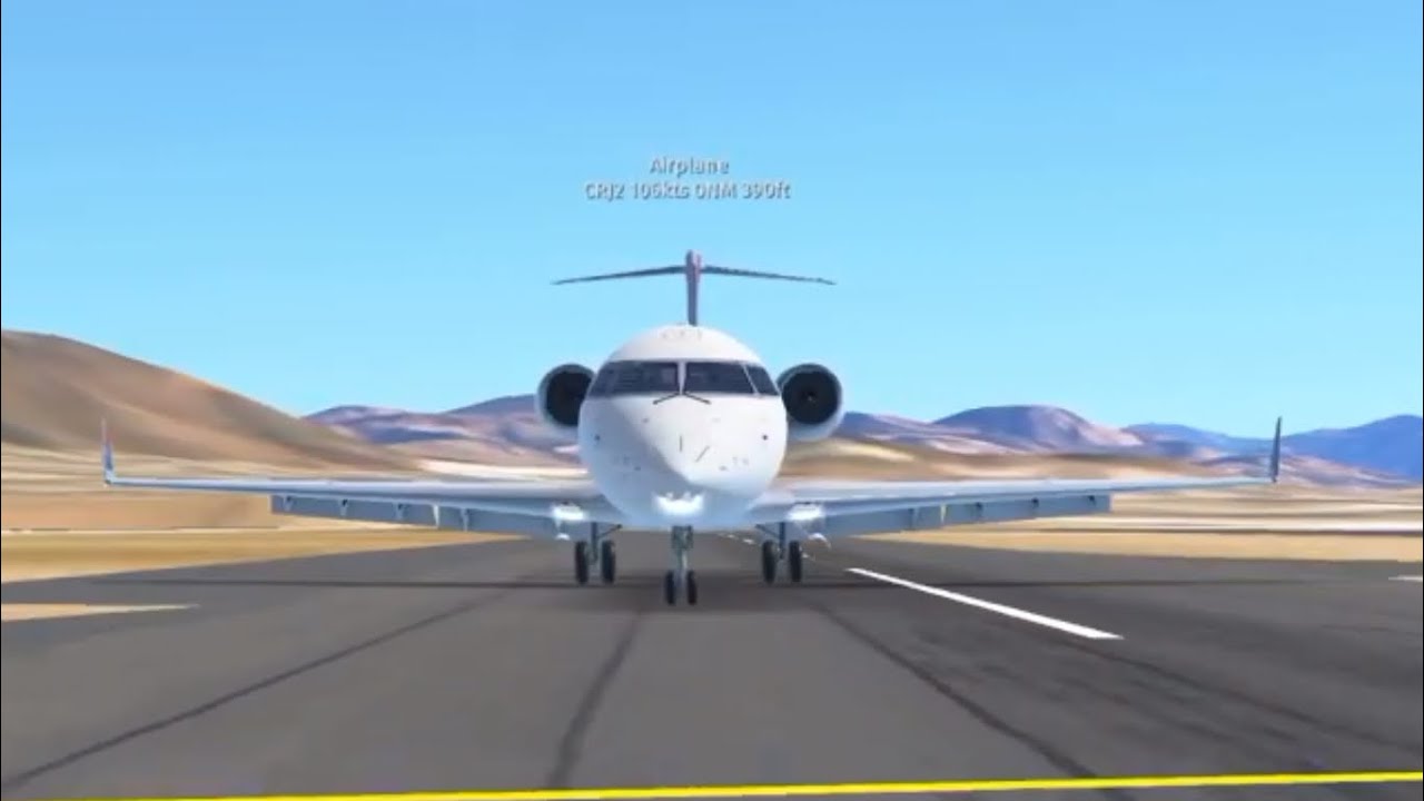 Crj2 SA private jet ( butter landings )