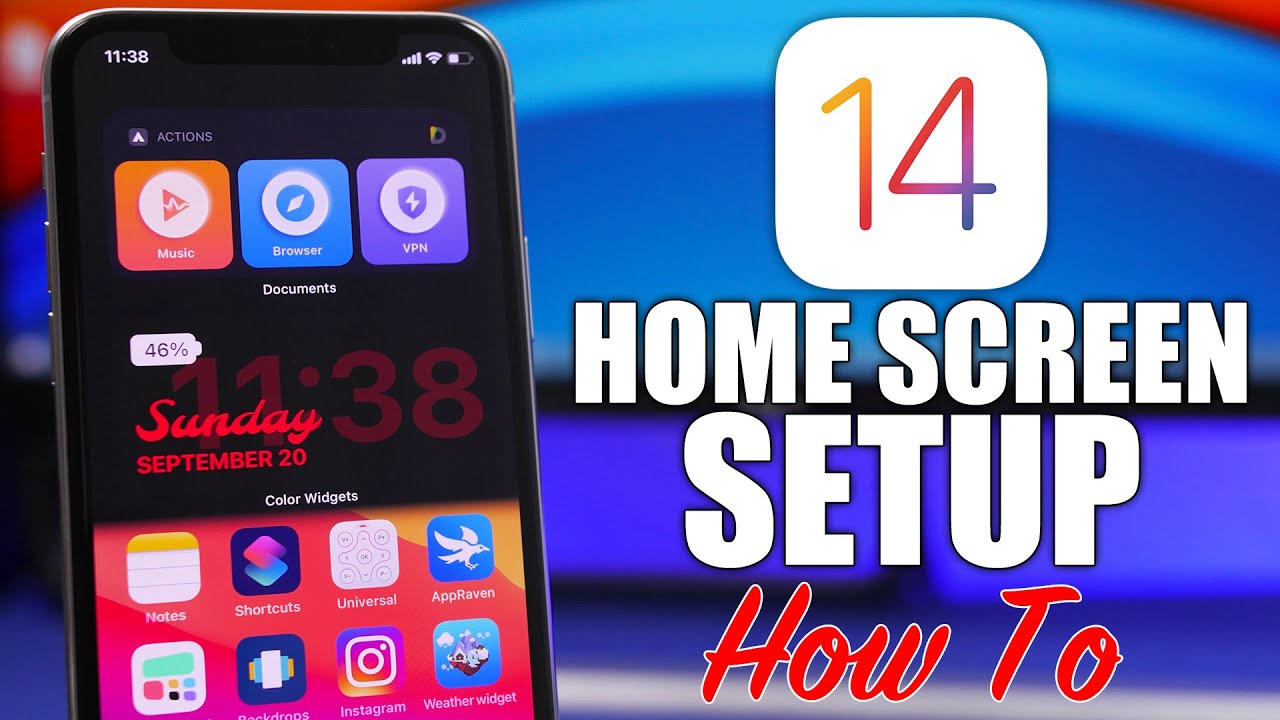 iOS 14 - Home Screen Setup  (How To)