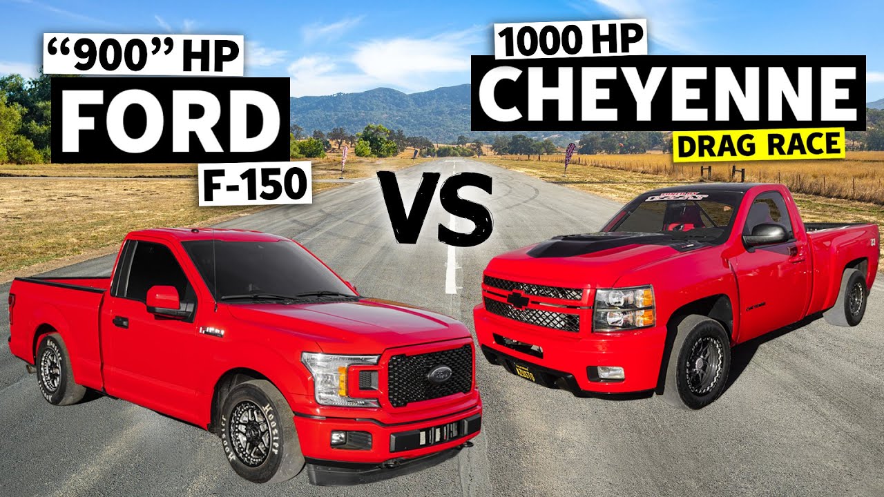 Гонка на полноприводном F-150 с турбонаддувом против полноприводного Cheyenne с турбонаддувом