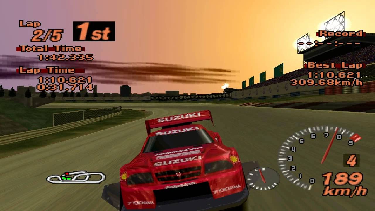 Gran Turismo 2 - Red Rock Valley Speedway - Suzuki Escudo Pikes Peak Version - ePSXe 1.8.0