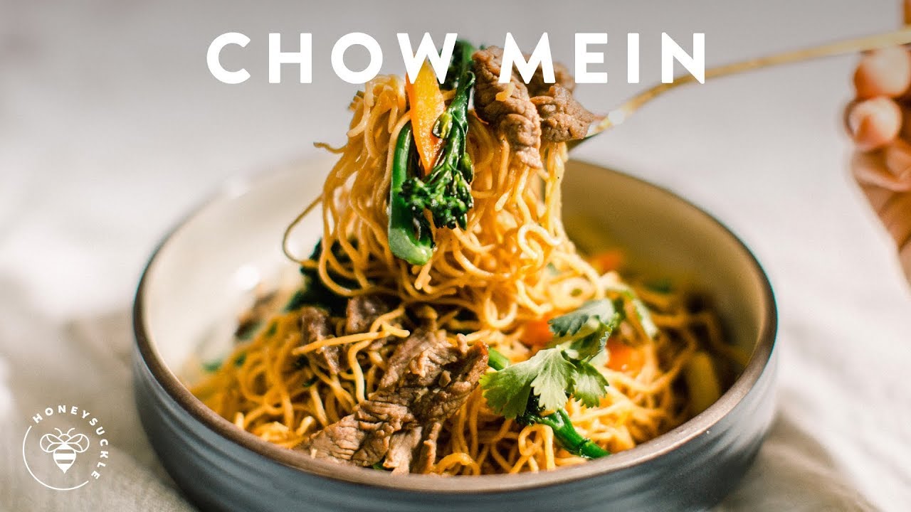 Incredibly Easy CHOW MEIN BEEF BROCCOLI 🍜Delish Noodle Series | HONEYSUCKLE