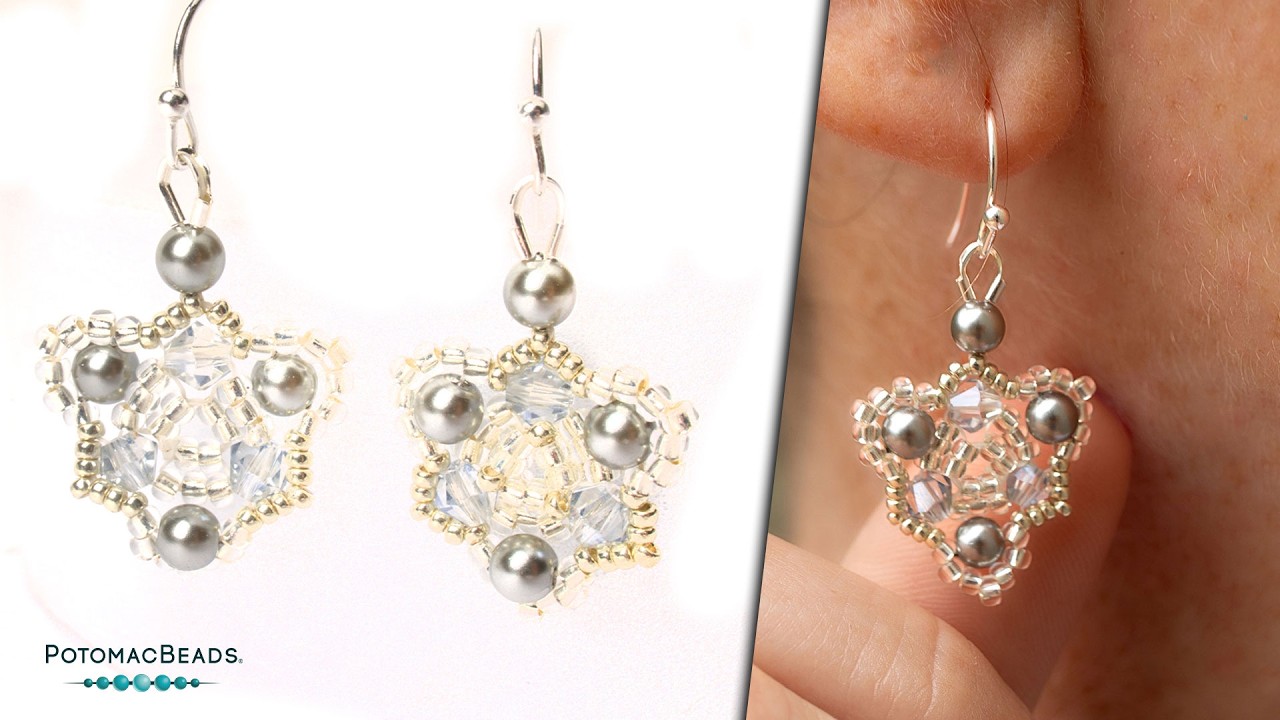 Ice Earrings - DIY Jewelry Making Tutorial by PotomacBeads