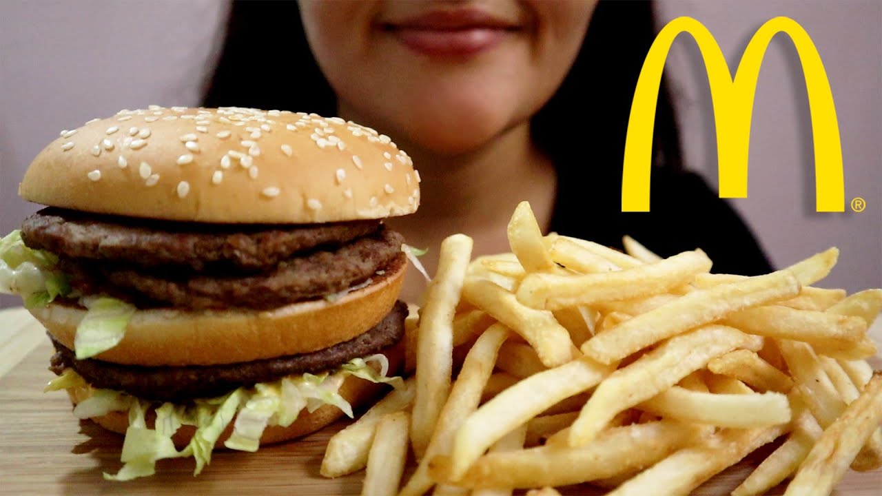 ASMR EATING McDonald's Double Big Mac & Fries- MUKBANG | MaltASMR