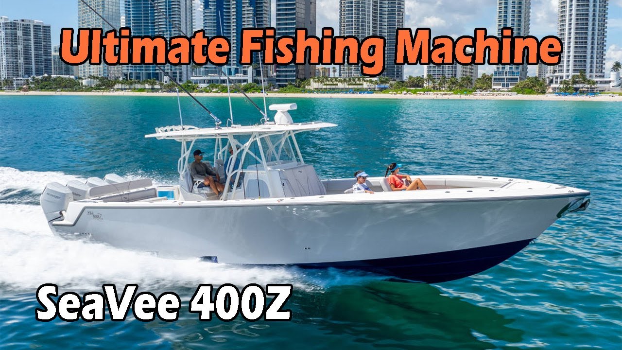 NEW SeaVee 400Z - Boat Show Tour of Ultimate Center Console Fishing Boat in 2024