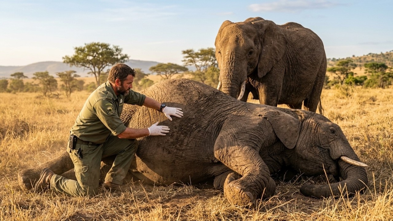 Редкая беременная слониха родила особенного детеныша, вы не поверите, что произошло дальше!