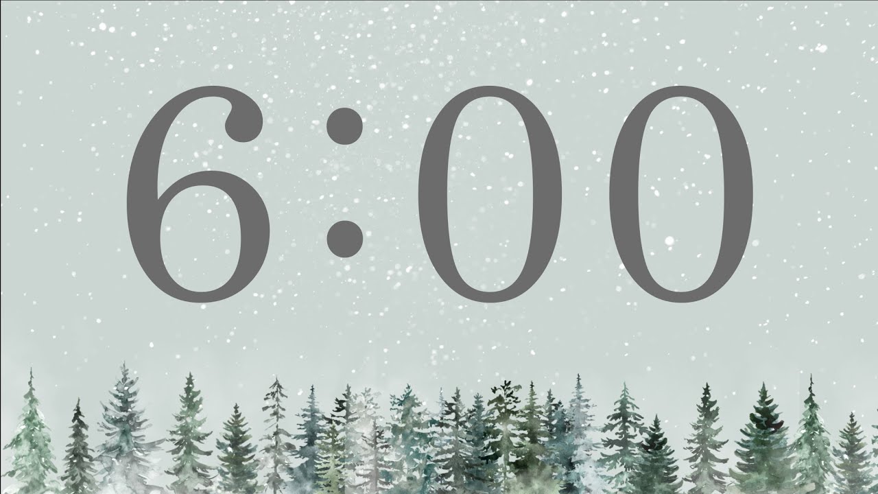 6 Minute Winter Forest Timer (Piano Tones at End)