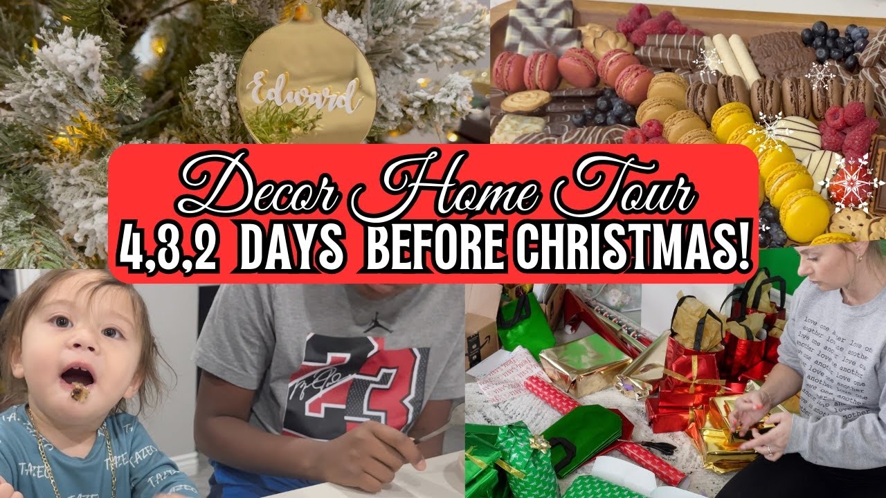 Real Mom Life Vlog + Christmas Decor Home Tour + Around the House Getting Ready For Christmas!