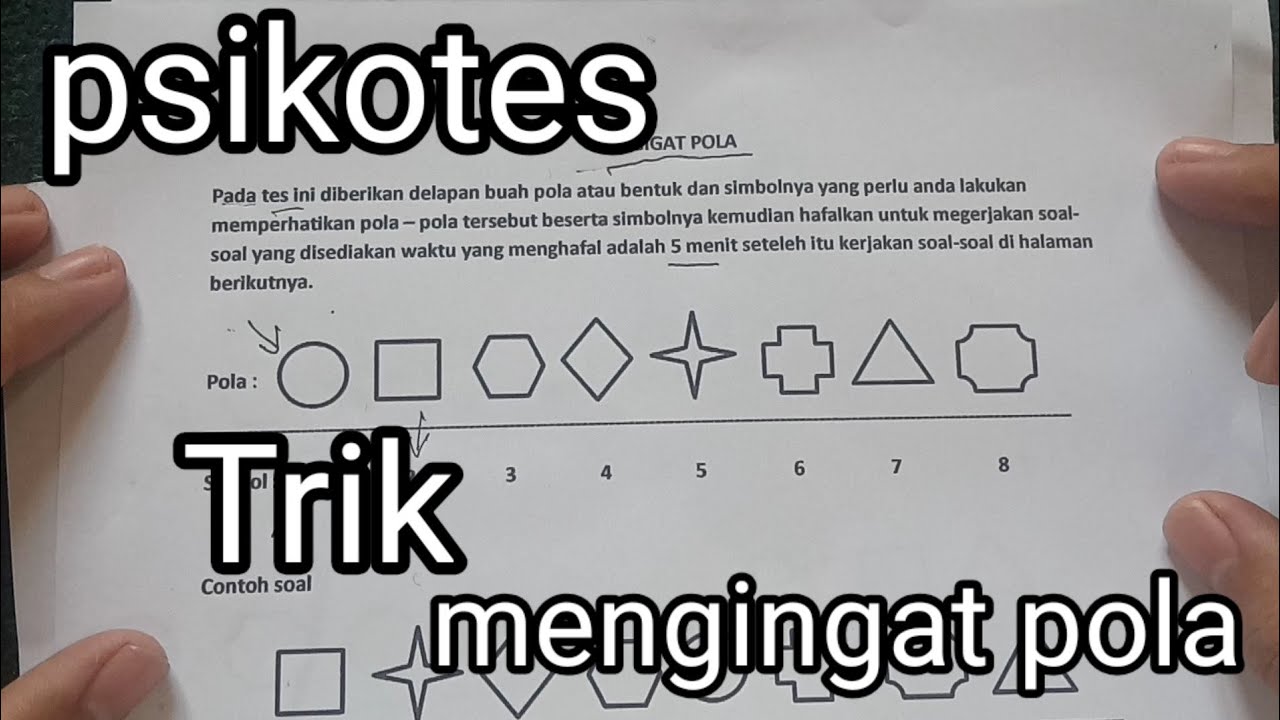 Psikotes Trik Mengerjakan Soal MENGINGAT POLA Tes TNI/POLRI dan Persiapan Kerja