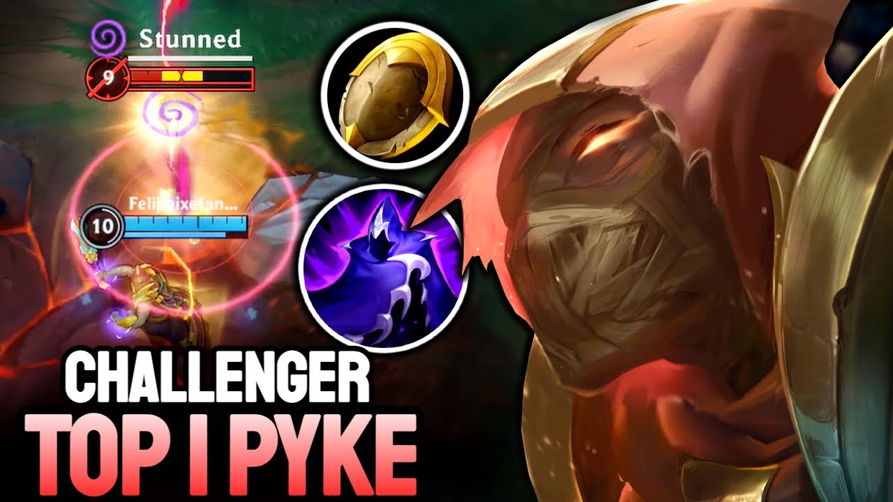 WILD RIFT PYKE - TOP 1 PYKE GAMEPLAY - CHALLENGER RANKED