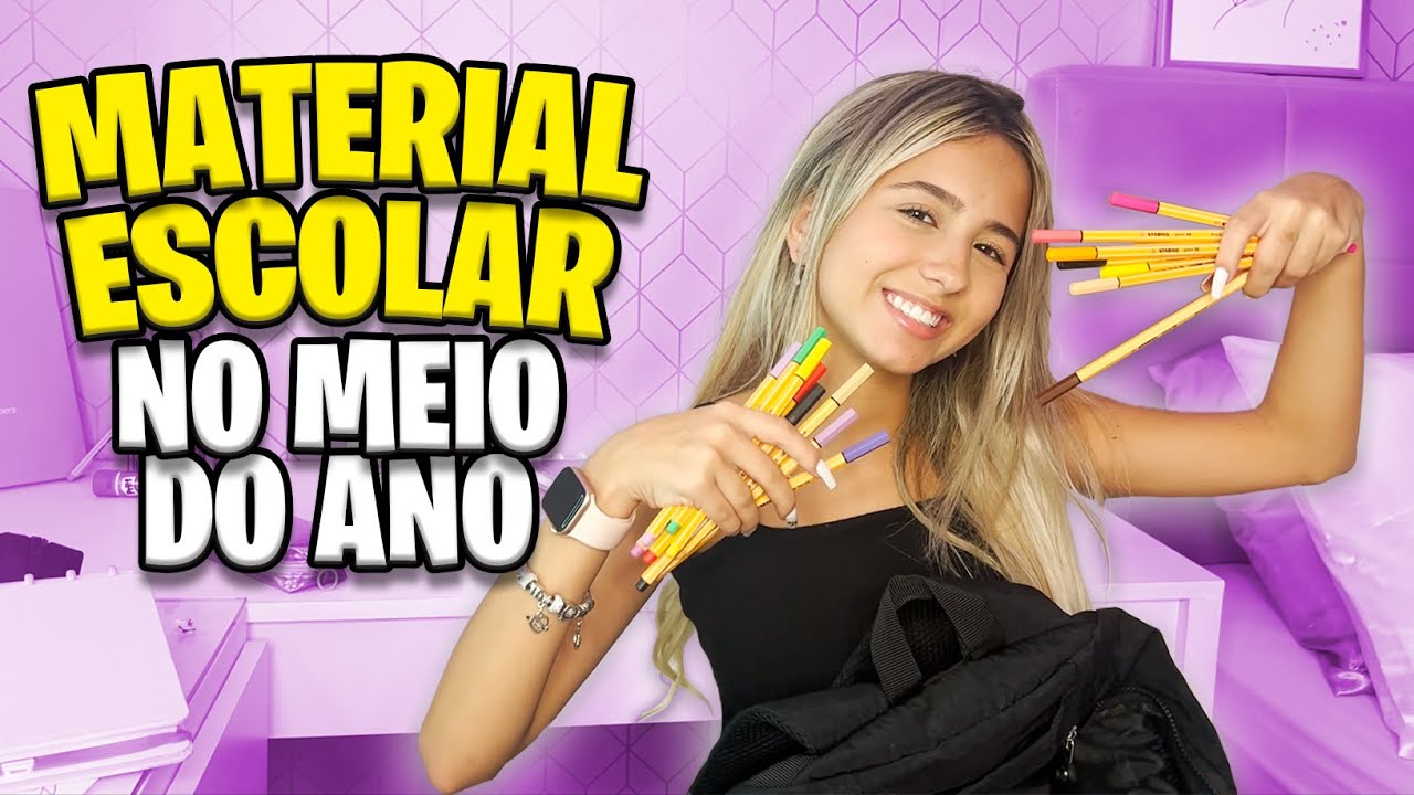 COMO ESTA MEU MATERIAL ESCOLAR NO MEIO DO ANO