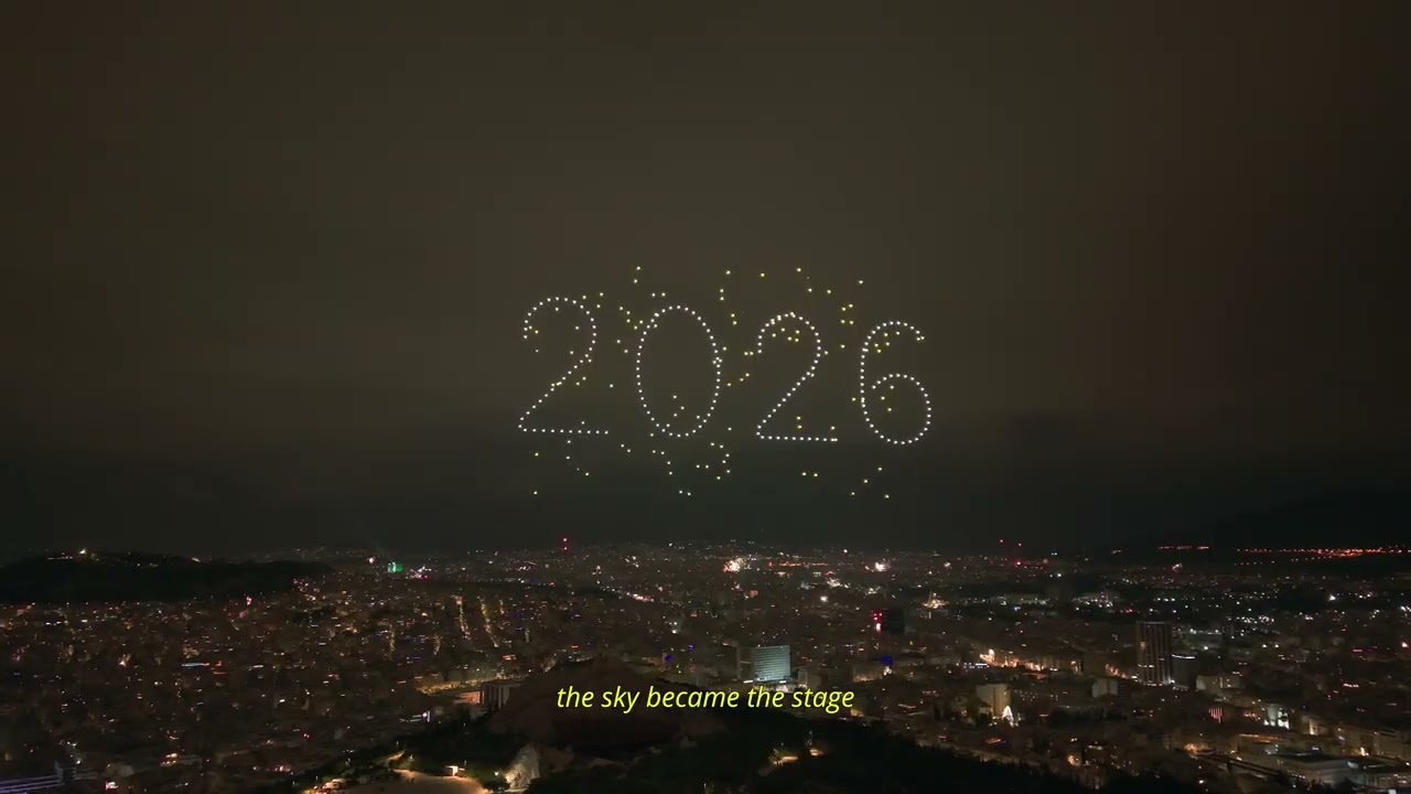 Official Aftermovie: Athens New Year&rsquo;s Eve Drone Show Spectacle 2026 + Behind-the-Scenes 🎆