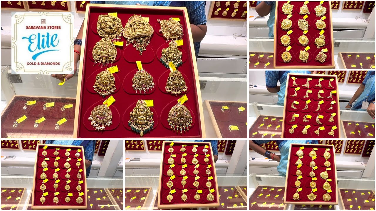 Saravanan Stores Elite Gold Pendant Collection | Traditional Pendant | Antique Pendant | Wedding