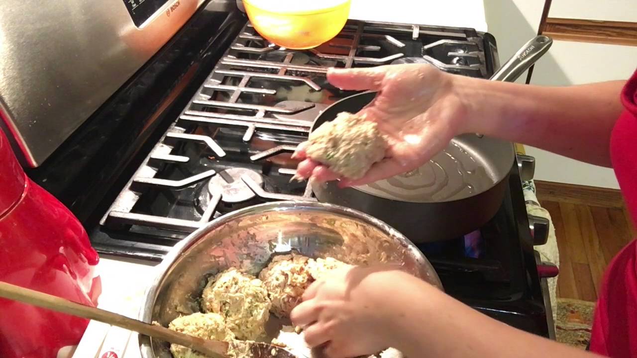 Котлетки из краба. Crab cakes.