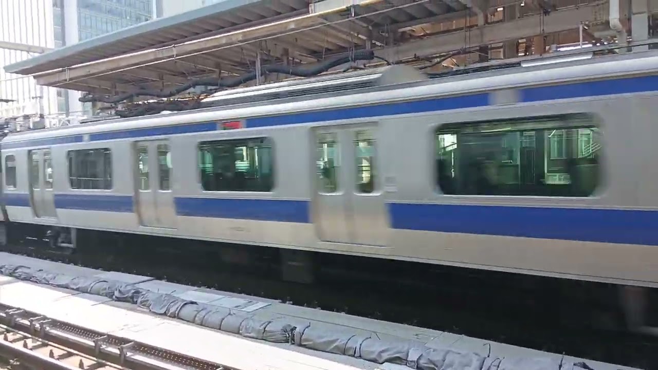 531系普通浦土行き15両東京駅8番線に入線