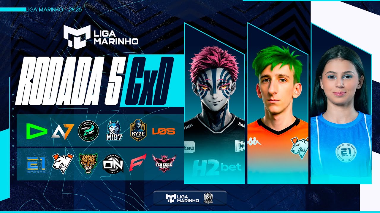 LIGA MARINHO | S3 - RODADA 05 - GRUPOS C e D | LOUD E1 VIRTUS PRO RUSH LOS #FREEFIRE