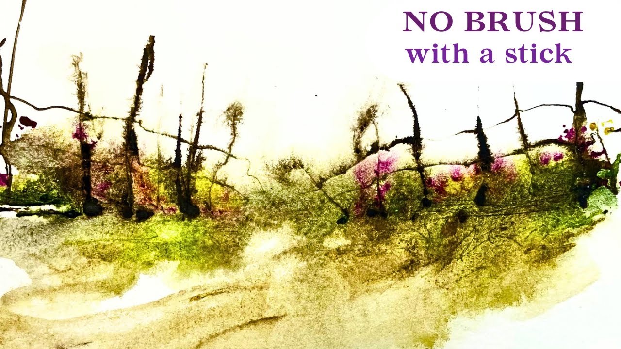 No BRUSH? No problem paint this with a STICK