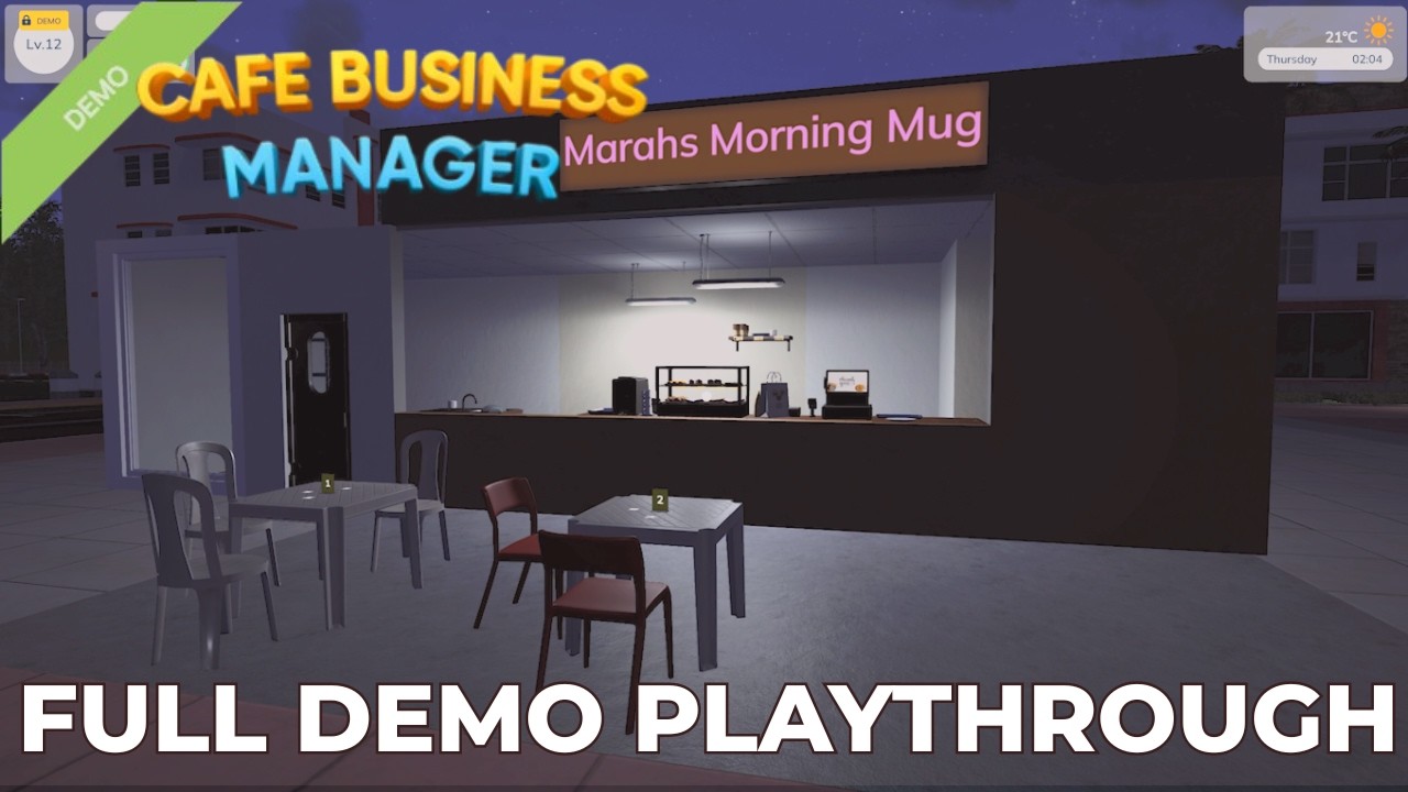 Cafe Business Manager Demo | Starting a Coffee Shop, Serving Customers & Customizing the Café