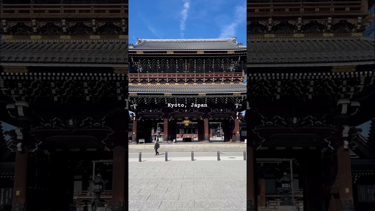 🇯🇵Kyoto, Japan. Higashi Honganji Temple located near Kyoto Station #japanesetemple #japantravel