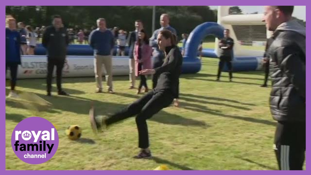 William and Kate See Sport Uniting Communities in NI