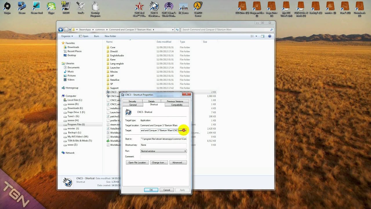How install Command and Conquer 3 Tiberium Wars MODS for all windows user's