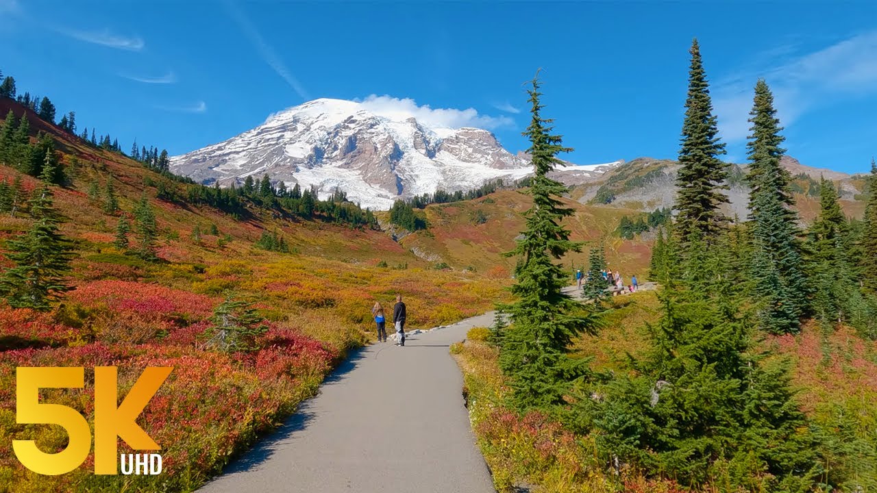 Поход по тропе Skyline Trail, гора Рейнир - 5K UHD
