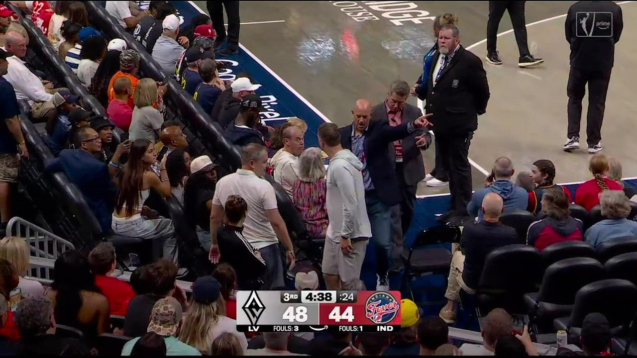 👀 БОЛЕЛЬЩИКОВ ВЫВЕЛИ с матча Indiana Fever | WNBA женский баскетбол Caitlin Clark Sophie Cunningham
