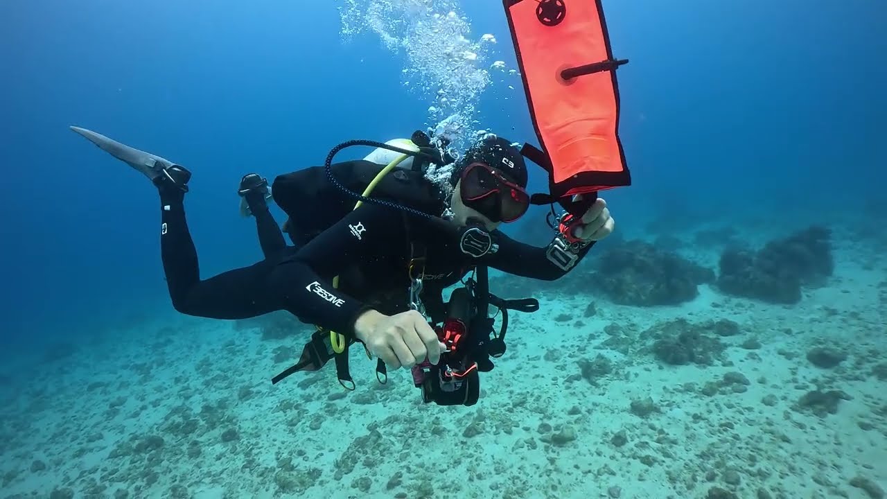 課程 - SMB deployment 水面信號裝置 (浮力袋) 施放示範 by 島氮潛水