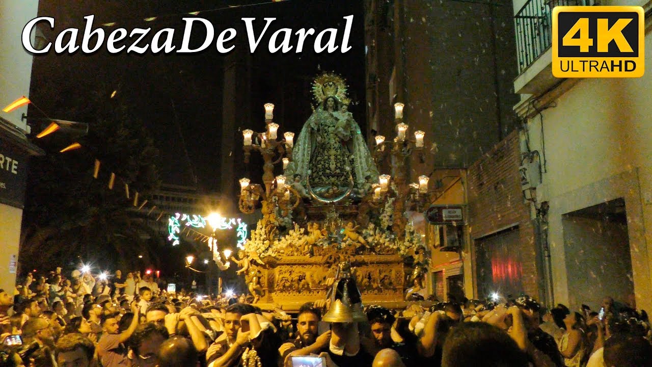 VIRGEN DEL CARMEN DEL PERCHEL C/ANCHA DEL CARMEN COMPLETA Y ENCIERRO MÁLAGA 2019