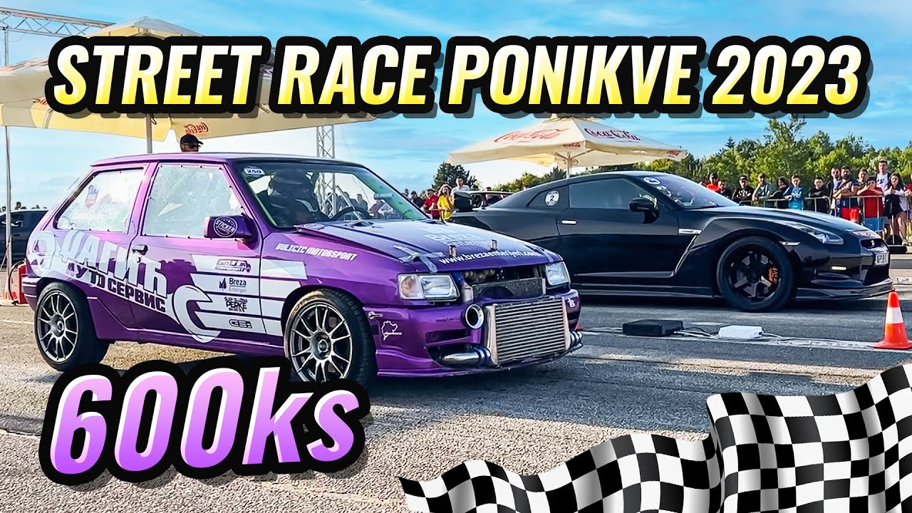 OPEL CORSA 600ks BRŽA OD GTR-A?! StreetRace Ponikve 2023