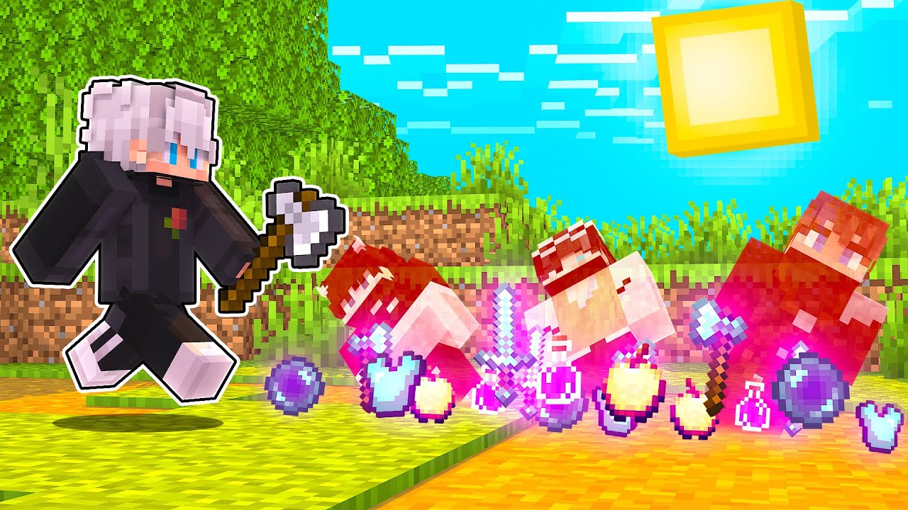Aku Bikin Hunter Drop Item OP Kalau Aku Bunuh Mereka di Manhunt Minecraft!