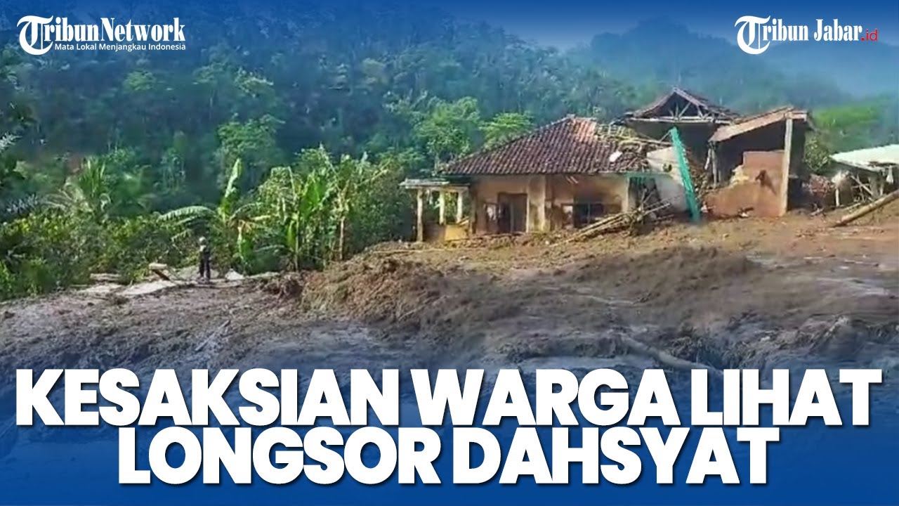 DETIK-DETIK Longsor Hancurkan Satu Kampung di Bandung Barat, Firman Cari Kakaknya yang Tertimbun