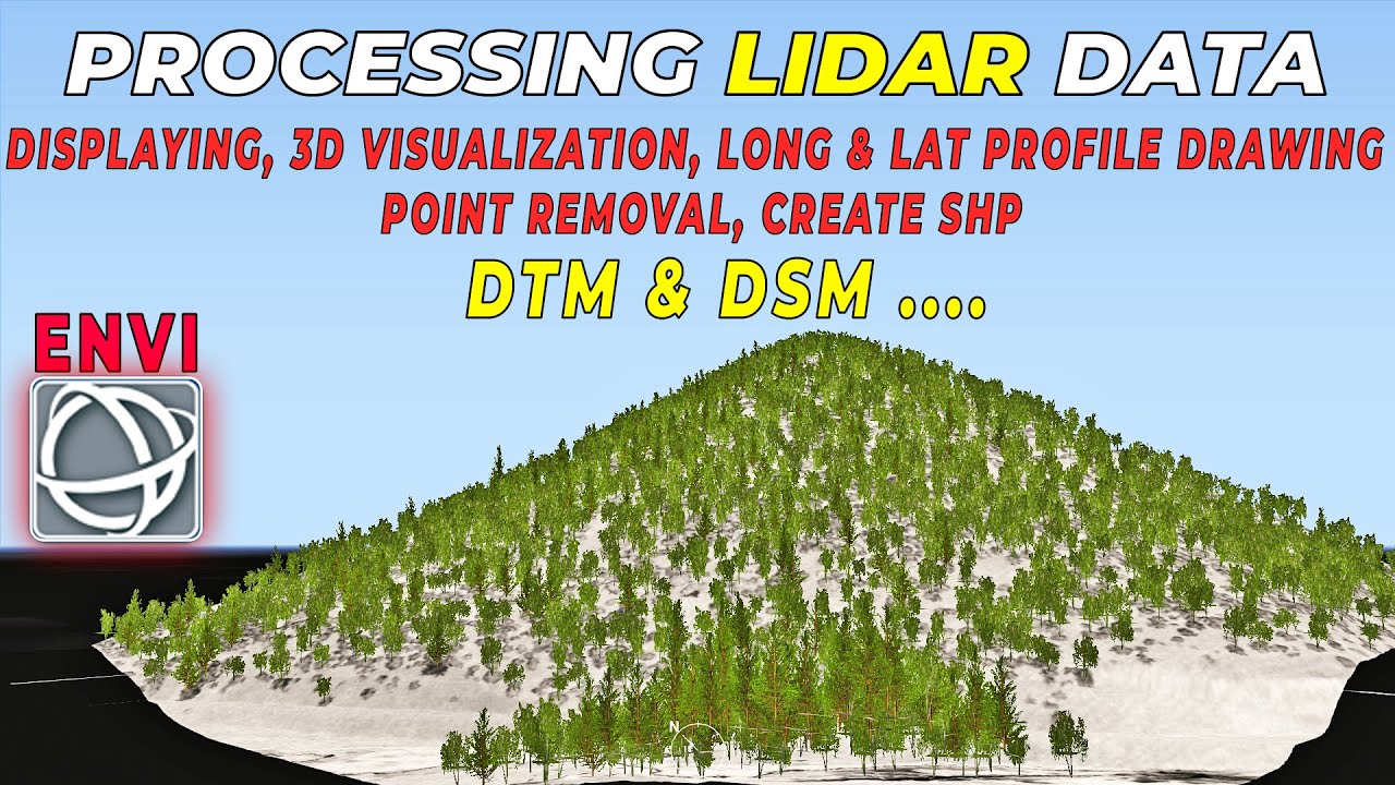 LiDAR Point Cloud Processing in ENVI: 3D Surveying of Terrain