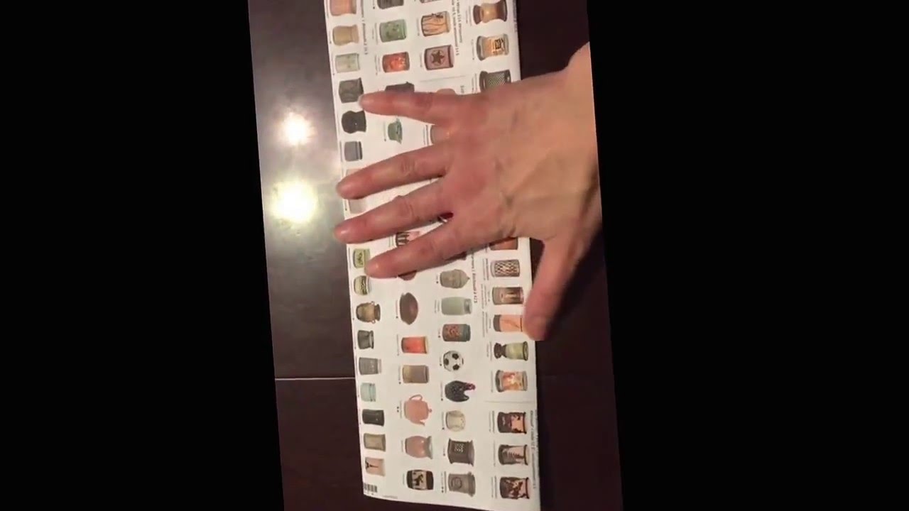 How to fold Scentsy product lists to hold samples
