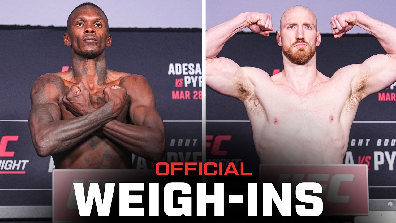 Взвешивание Адесаньи против Пайфера | UFC Сиэтл