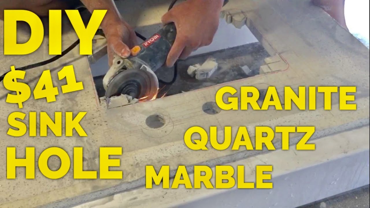 $41 DIY How to Cut an Undermount Sink Hole in Granite, Marble or Engineered Quartz