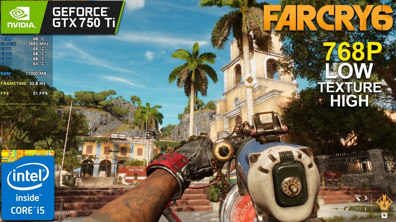GTX 750 Ti | Far Cry 6 - 768P Low Setting Texture High Set | Gameplay Test | i5 3570 | 12GB Ram