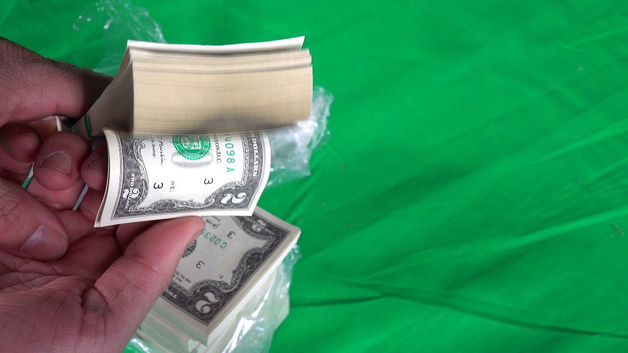 2017 A 2 dollar bills