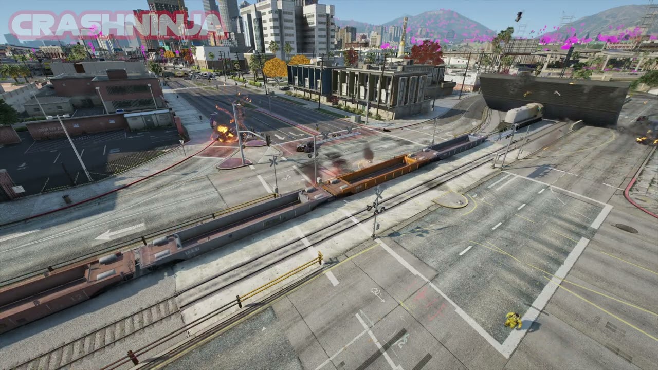 GTA V NPC Traffic Gone Wild 🚦  Crazy Accidents and Road Rage!