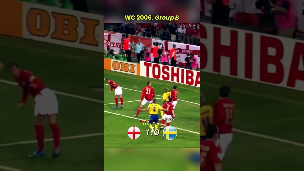 Last Minute Goal! England vs Sweden — World Cup 2006 Drama