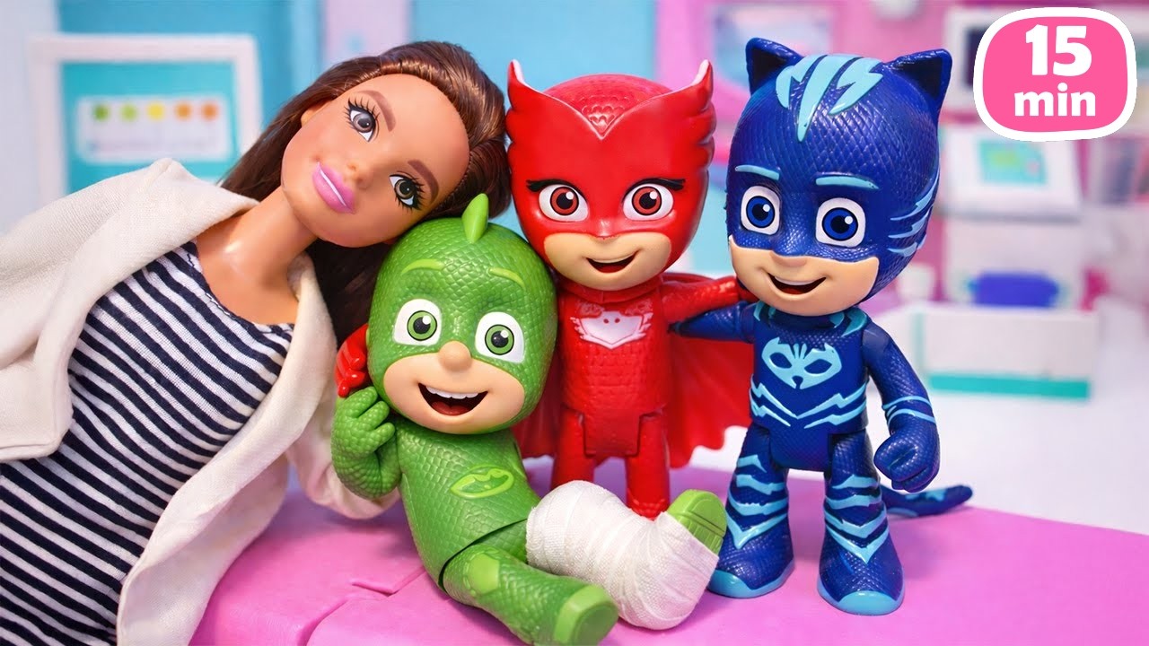 PJ Masks: Kedi Çocuğu kurtarıyoruz ve Aykızı konuşturuyoruz! Pijamaskeliler oyuncakları.