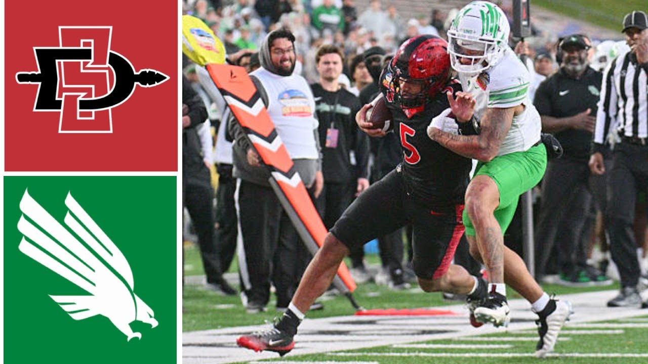 #25 North Texas vs San Diego State Highlights | 2025 College Football Isleta New Mexico Bowl