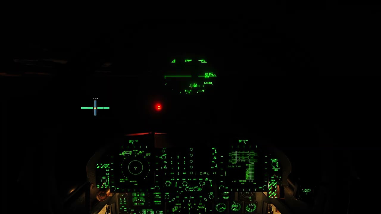 F/A-18 landing on a carrier in complete darkness. CASE III Recovery. DCS World.